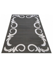 Szary nowoczesny dywan z białym wzorem - Bonix w sklepie Edinos.pl