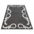 Szary nowoczesny dywan z białym wzorem - Bonix