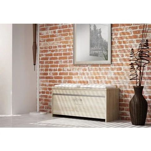 Zdjęcie szafka na buty z 2 półkami dąb sonoma Cella 3X | Edinos.pl