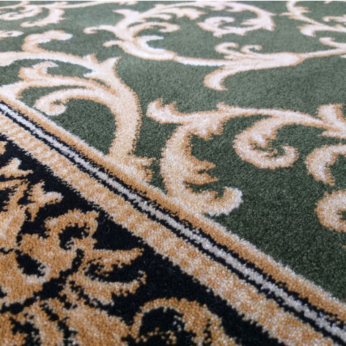 Zielony duży dywan do salonu Nesso