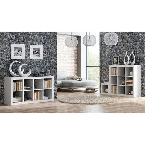 Zdjęcie mały biały regał Elvin 2X | Edinos.pl