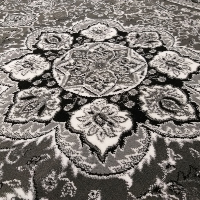 Szary miękki dywan we wzory tureckie Marhal