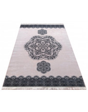 Różowy nowoczesny dywan z wzorem - Carmeno w sklepie Edinos.pl