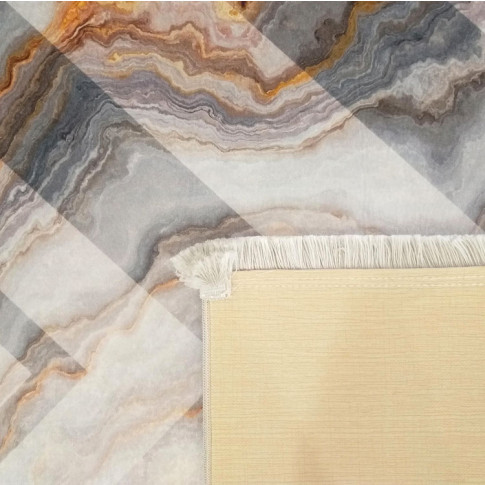 Szary dywan z imitacją marmuru Marmos