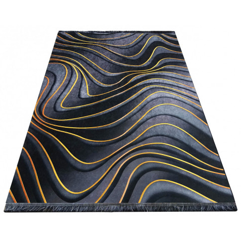 Szary nowoczesny dywan we wzory Rendez 4X