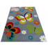 Szary dywan w motylki dla dziecka - Mexi