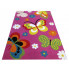 Różowy dywan dla dziewczynki w motylki - Mexi