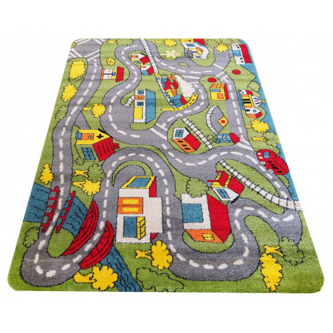 Kolorowy dywan dziecięcy ulice Poxit