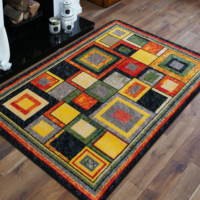 Kolorowy dywan geometryczny Qusti