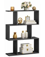 Czarny regał otwarty - Karli 2X w sklepie Edinos.pl