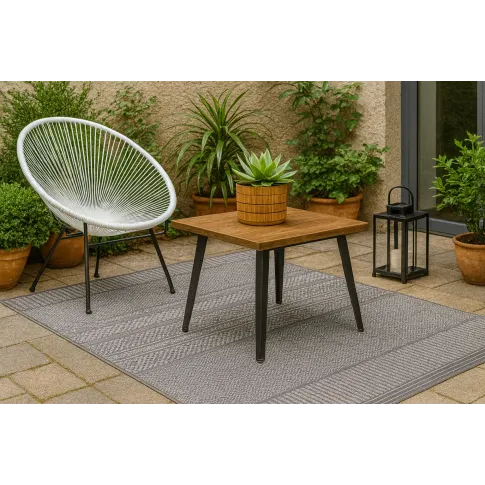 Szary nowoczesny dywan sznurkowy   Belones 5X