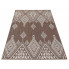 Brązowy dywan dwustronny w stylu boho - Oldex 6X