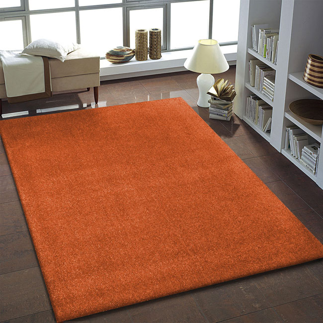 Pomarańczowy nowoczesny dywan prostokątny Bernis 2X