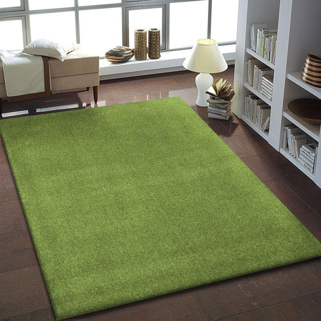 Zielony nowoczesny dywan prostokątny Bernis 2X