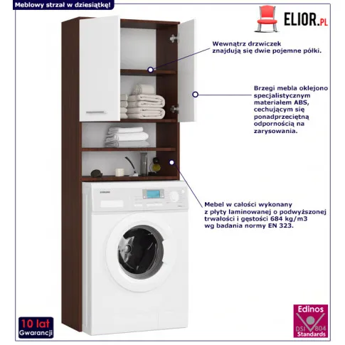 Regał łazienkowy na ręczniki Rikero 3X