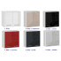 Szczegółowe zdjęcie nr 4 produktu Nowoczesna wisząca szafka łazienkowa biały + czerwony połysk - Zofix 4X