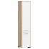 Skandynawska szafka łazienkowa z półkami dąb sonoma + biały - Laro 3X