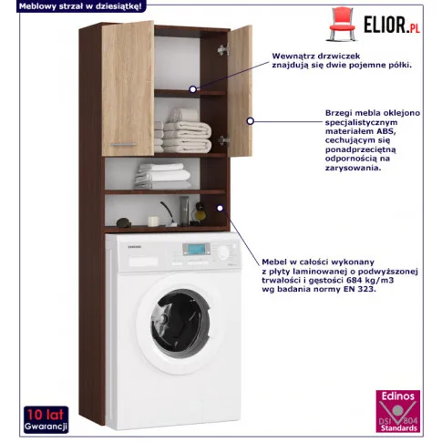 Regał łazienkowy na chemię Rikero 3X