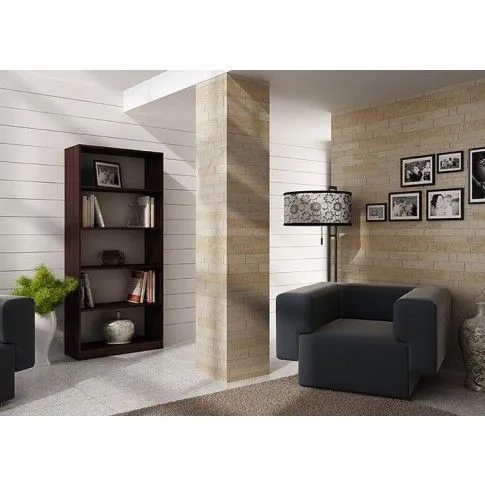 Zdjęcie regał biurowy na książki, dokumenty wenge Fawios 4X | Edinos.pl