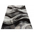 Szary prostokątny dywan w faliste wzory Dravi