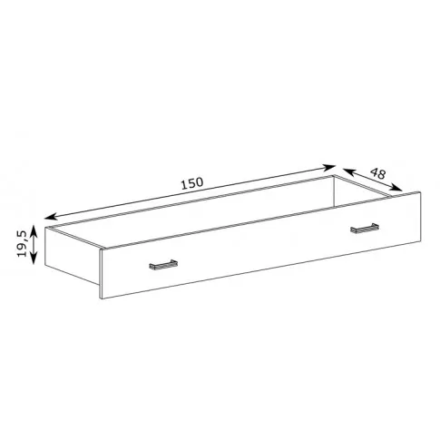 Wymiary szuflady na pościel Almira 10X