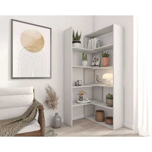 Szczegółowe zdjęcie nr 5 produktu Biały regał stojący - Inglis 3X