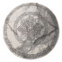 Szary okrągły dywan rozeta - Vasco 4S