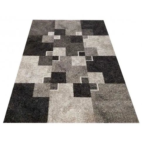 Szary nowoczesny dywan we wzory Sengalo 3X