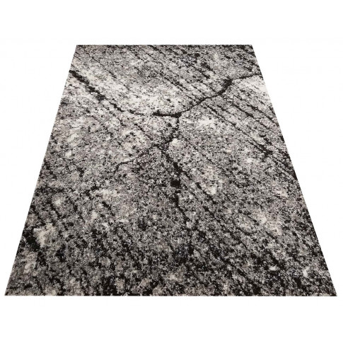 Szary prostokątny dywan we wzory Roseto 3X