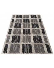 Popielaty nowoczesny dywan we wzory - Sengalo 4X w sklepie Edinos.pl