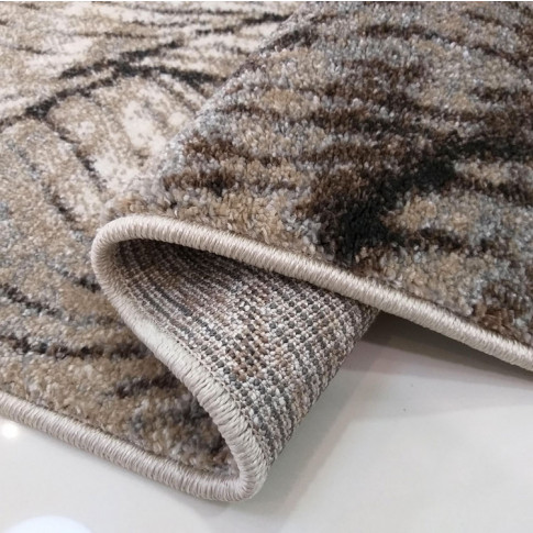 Nowoczesny brązowy dywan z wzorami Noveros 3X