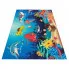 Niebieski dywan dla dziewczynki w rybki Oltin