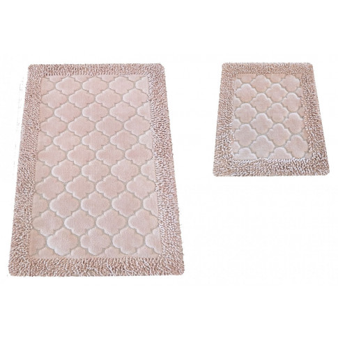 Różowe dywaniki łazienkowe z bawełny Zelmi
