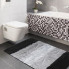 Komplet czarnych prostokątnych dywaników łazienkowych Visto