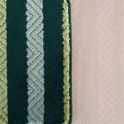Miękkie zielone dywaniki łazienkowe Batiso