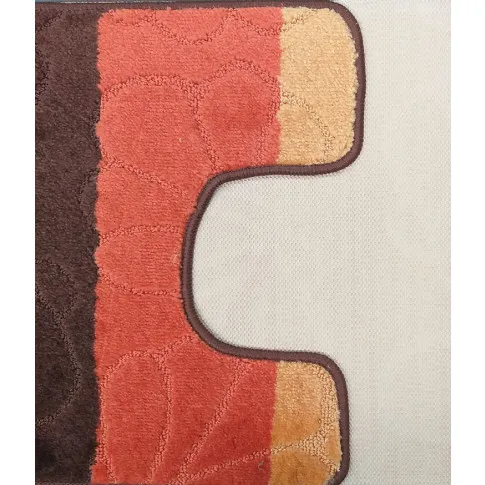 Brązowy komplet chodniczków łazienkowych Visto 4X