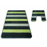 Zielone miękkie dywaniki łazienkowe Batiso 4X