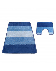 Niebieskie miękkie dywaniki łazienkowe - Herion 4X w sklepie Edinos.pl