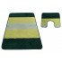 Zielone nowoczesne dywaniki łazienkowe Herion 4X