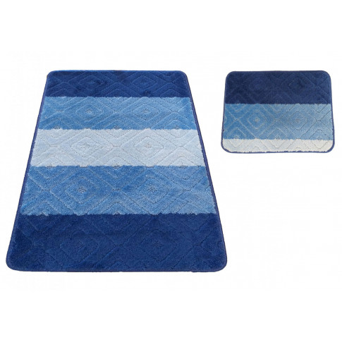 Niebieskie dywaniki łazienkowe Herion 3X