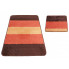 Brązowe nowoczesne dywaniki łazienkowe - Herion 3X