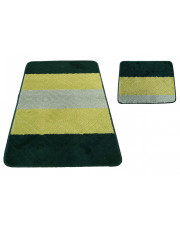 Zielone miękkie dywaniki łazienkowe - Herion 3X w sklepie Edinos.pl