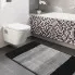Wizualizacja łazienki z czarnymi dywanikami Amris4X