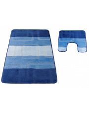 Niebieskie nowoczesne dywaniki łazienkowe - Amris 4X w sklepie Edinos.pl