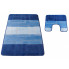 Niebieskie nowoczesne dywaniki łazienkowe - Amris 4X