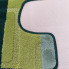 Zestaw miękkich zielonych dywaników łazienkowych Amris 4X