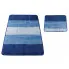 Niebieskie nowoczesne dywaniki łazienkowe we wzory Amris 3X