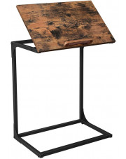 Industrialny stolik pod laptopa z uchylnym blatem - Lioneli 4X w sklepie Edinos.pl