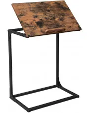 Industrialny stolik pod laptopa z uchylnym blatem - Lioneli 4X w sklepie Edinos.pl