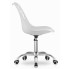 Białe krzesło obrotowe Parpa